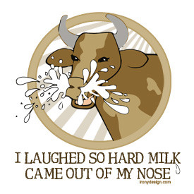 laughed so hard milk came out of my nose