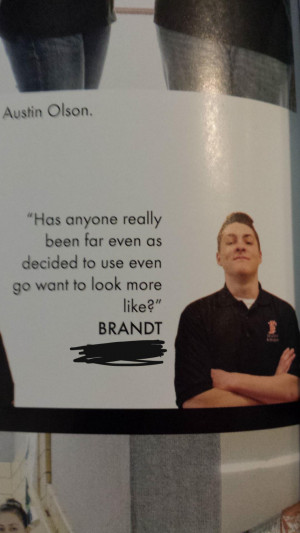 Police Hero Quotes This guy's yearbook quote made