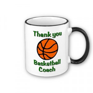 Thank you basketball coach coffee mug