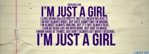 just a girl 2 facebook cover
