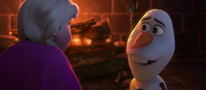 Olaf sacrificing himself to save Anna.