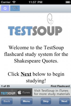 Download TestSoup Shakespeare Quotes iPhone iPad iOS