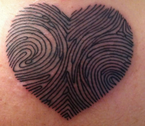 Best Tattoo Designs Love Fingerprint for Couple is creative ...