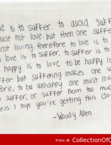 Woody Allen Quotes Sayings Love Suffer Happiness