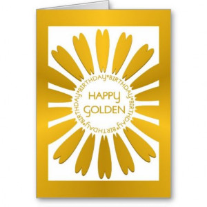 Happy Golden Birthday Card