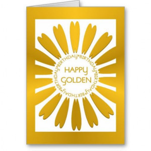 Happy Golden Birthday Card