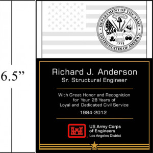 Army Service Plaques