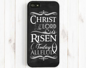 Easter Bible Verse Quote iPhone Cas e, Hymn Quote iPhone Case, iPhone ...