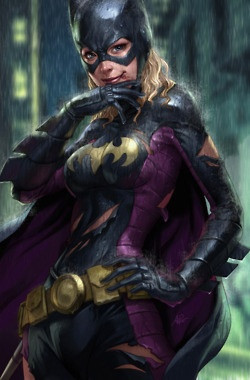 For a Batgirl, I do like the purple ribbing.. though it won't tear so ...