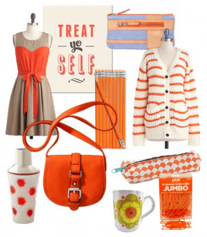 ... to treat yo self, to quote Tom Haverford , here are some orange ideas