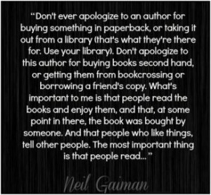 neil gaiman quote important people read. I love this guy.