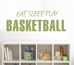 ... Mix Wholesale Order Eat Sleep Play Basketball Wall Sticker Wall Quote