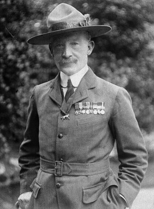 Proud past: Sir Robert Baden-Powell (pictured)