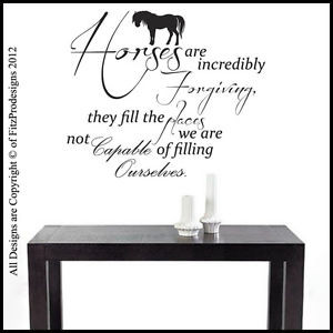 Vinyl-Wall-Art-Quotes-Stickers-Decals-Wall-Mural-Horses-Are-Incredibly