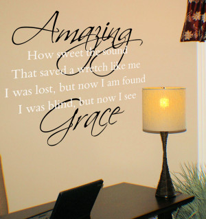 Amazing Grace Wall Decals