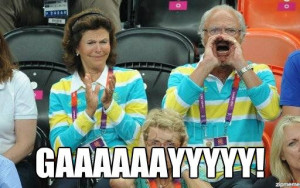Here’s the Swedish King at the Olympics – meme