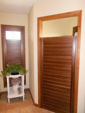 shutter doors for bathroom