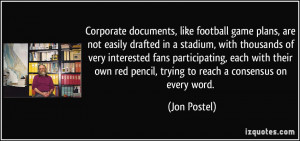 Corporate documents, like football game plans, are not easily drafted ...