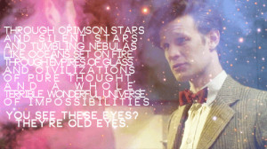 And one thing I can tell you, Alex. Monsters are real.”