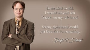 the office snake mongoose dwight schrute quote wallpaper the office