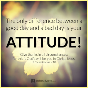The Only Difference Between a Good and Bad Day