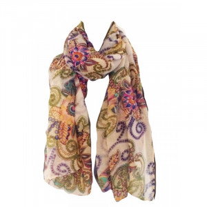 Home / Floral & Paisley Print Large Scarf