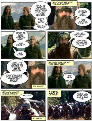 Aragorn Legolas Gimli Lots Of Orcs Need Loot Xp Babes picture