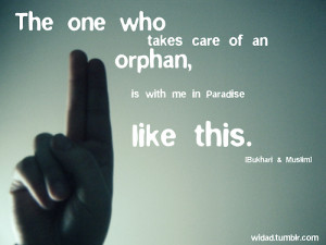 Takes care of an orphan | Islamic Quotes