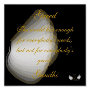 Greed Gandhi's Quote Poster- Customize by angelic_wings