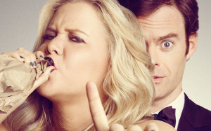 Amy (Amy Schumer) and Dr. Aaron (Bill Hader) in ‘Trainwreck’
