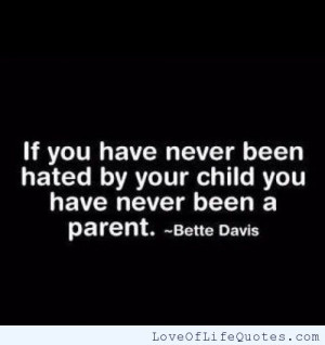 Bette Davis quote on parenting