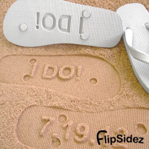 Custom flip flops are the perfect way to commemorate your special day ...