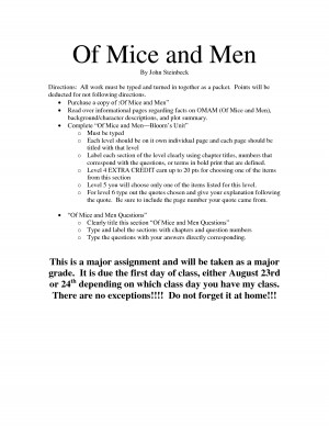 quotes and page numbers from the book of mice and men