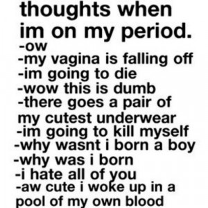 girl, period, quote, text