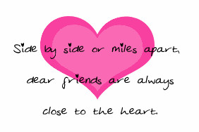 ... Graphics > Friendship Quotes > side by side or miles apart Graphic