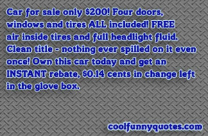 Cool Car Quotes Car sale