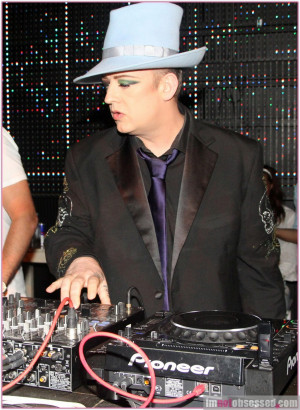 Boy George Spins at Hacienda Night Club