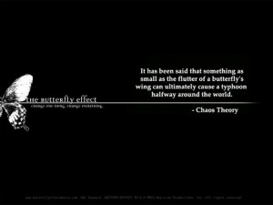 chaos theory quotes - Google Search. A theory that is portrayed in the ...