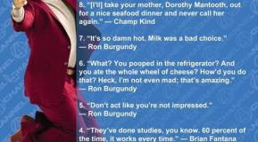 Ron Burgundy Will Ferrell Anchorman Quotes Movie Funny Shirt