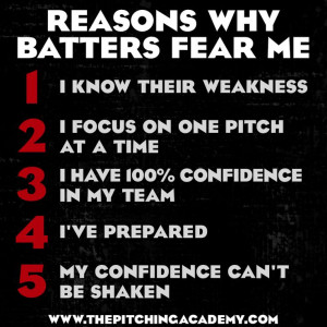 ... Motivation, Baseball Quote, Sport Quote, 5 Reasons Batters Fear Me