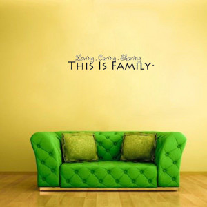 Loving Caring Sharing This Is Family vinyl wall quote(China (Mainland ...