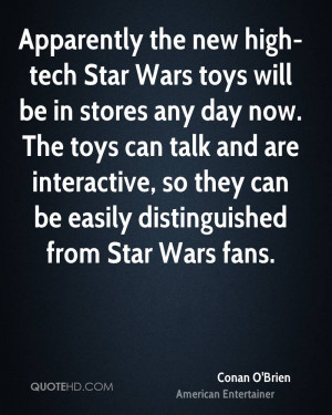Apparently the new high-tech Star Wars toys will be in stores any day ...