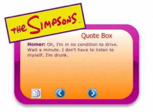 About The Simpsons Quote Box