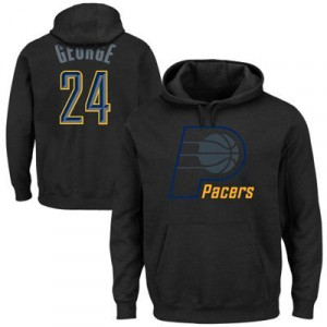 Majestic Paul George Indiana Pacers Player Hoodie - Black