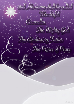 Isaiah Chapter 9 Verse 6 Christmas Card Digital Art