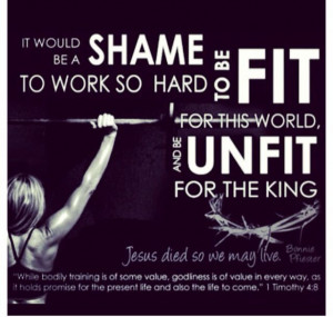 am NOT ashamed of physically working out hard..... that does not ...