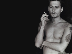 Johnny Depp Photoshoot Smoking