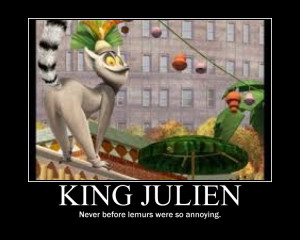 King Julien Poster by RedHatMeg