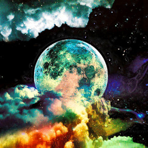 indie moon high Grunge night drug acid psychedelic space stars trip ...