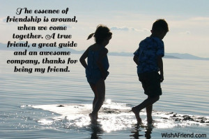Thanks For Being A Good Friend Quotes A true friend, a great guide